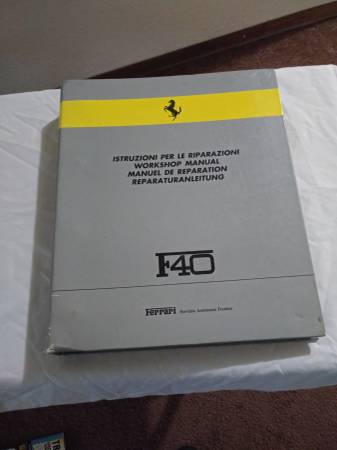 Craiglist Find: Ferrari F40 Workshop Manual