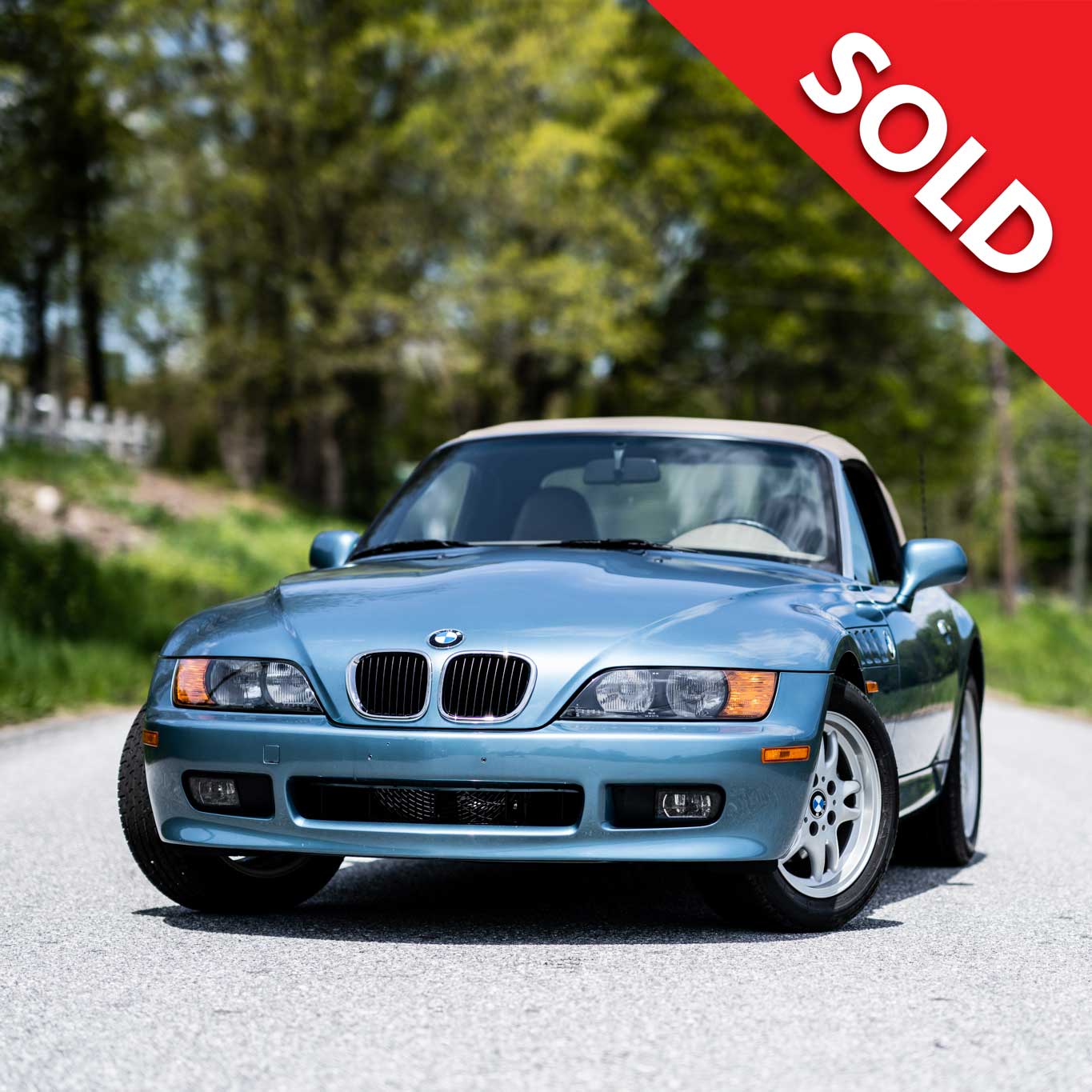 Sold – 7,600 miles from new.  James Bond edition.  BMW Z3 Roadster.